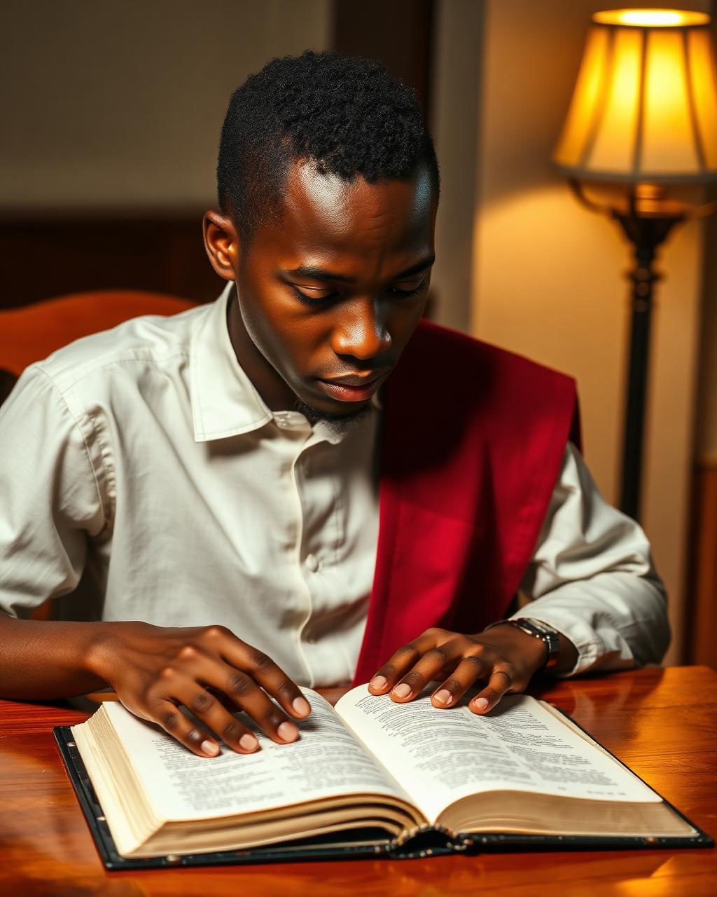 A COCIN TEE student studying Scripture
