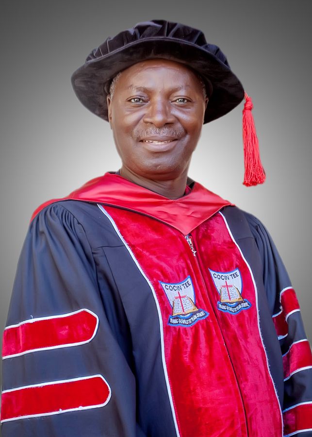 Portrait of Rev. Dr. Timothy Dafar, Provost of COCIN Theological Education by Extension